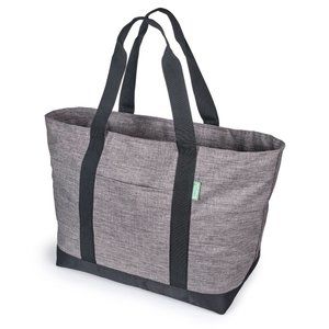 X-Large Carry-All Tote Bag for Women or Men with Foldaway Zipper Top
